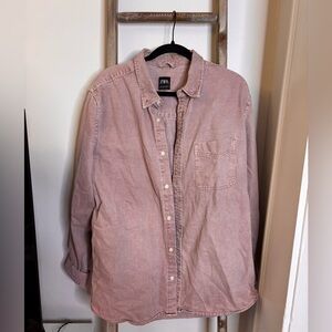 Zara men’s button up shacket